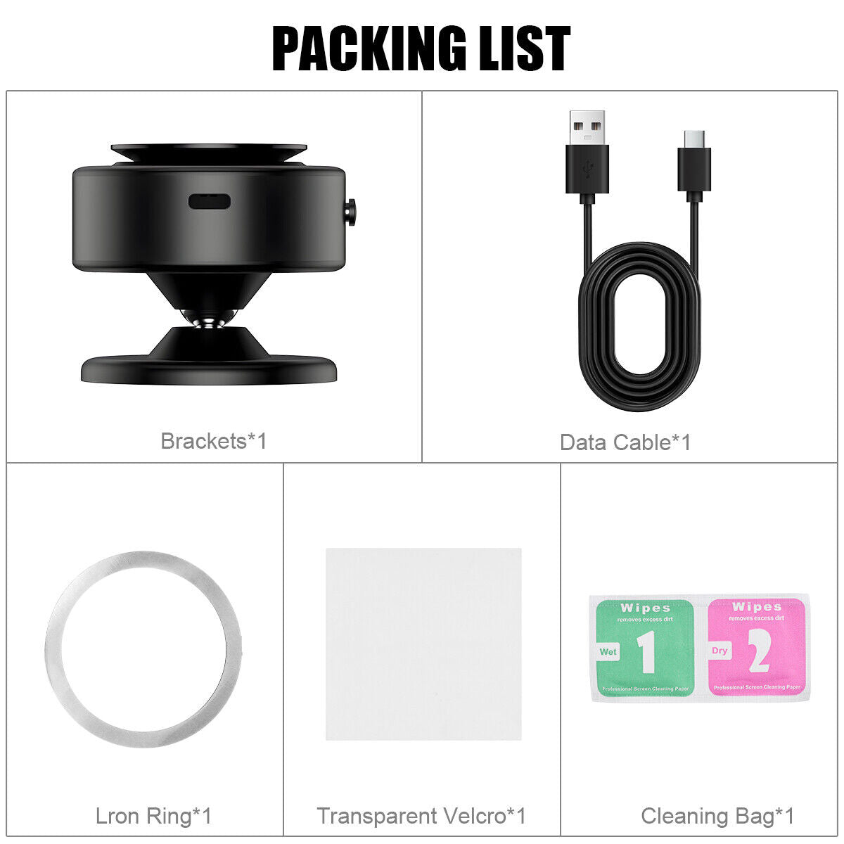 360° Rotation Electric Magnetic Phone Holder